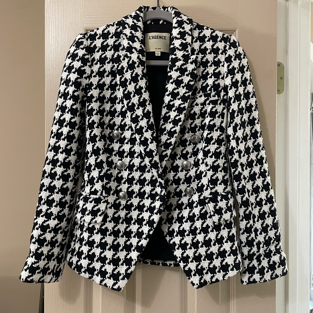 L’AGENCE Houndstooth Blazer